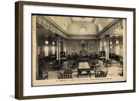 Cgt, French Line, Paquebot Paris, Dampfschiff, Salon-null-Framed Giclee Print