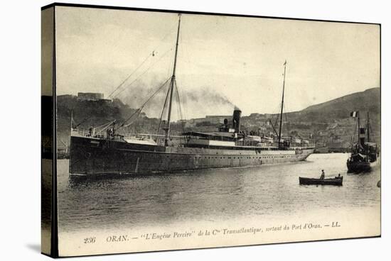 Cgt, L'Eugène Pereire Sortant Du Port D'Oran-null-Stretched Canvas