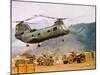 Ch-46 Helicopter Picking up Supplies-null-Mounted Premium Photographic Print