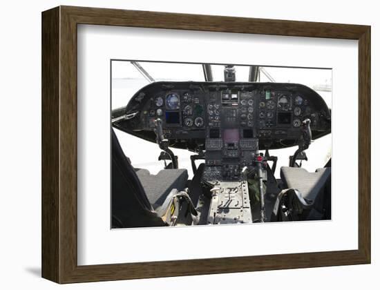 CH-46 Sea Knights Cockpit-null-Framed Art Print