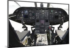 CH-46 Sea Knights Cockpit-null-Mounted Art Print