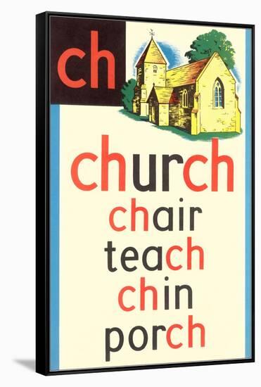 CH for Church-null-Framed Stretched Canvas