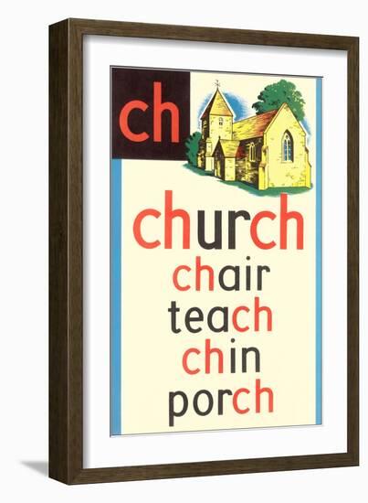 CH for Church-null-Framed Art Print