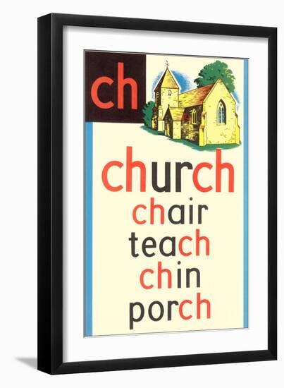 CH for Church-null-Framed Art Print