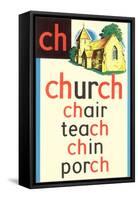 CH for Church-null-Framed Stretched Canvas