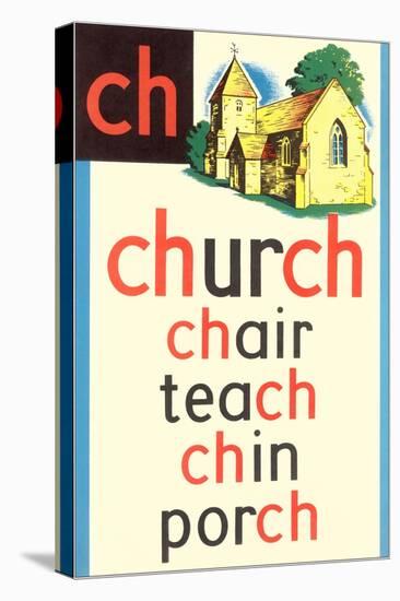 CH for Church-null-Stretched Canvas