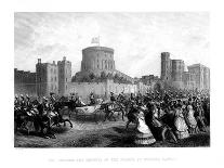 The Emperor and the Empress of the French at Windsor Castle, 1855-CH Jeens-Framed Giclee Print