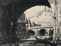 Arch of the Pont Notre-Dame, 1915-CH Meryon-Stretched Canvas