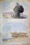 The Sphinx and a Tomb, Egypt, 19th Century-CH Smith-Laminated Giclee Print