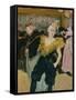 Cha-U-Kao at the Moulin Rouge (Female Clown)-Henri de Toulouse-Lautrec-Framed Stretched Canvas