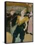 Cha-U-Kao at the Moulin Rouge (Female Clown)-Henri de Toulouse-Lautrec-Framed Stretched Canvas