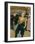 Cha-U-Kao at the Moulin Rouge (Female Clown)-Henri de Toulouse-Lautrec-Framed Art Print