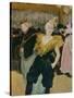 Cha-U-Kao at the Moulin Rouge (Female Clown)-Henri de Toulouse-Lautrec-Stretched Canvas