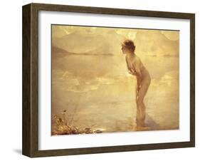 Chabas: September Morn-Paul Chabas-Framed Giclee Print