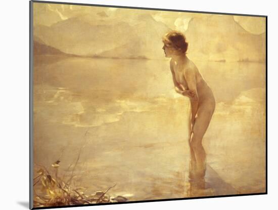 Chabas: September Morn-Paul Chabas-Mounted Giclee Print