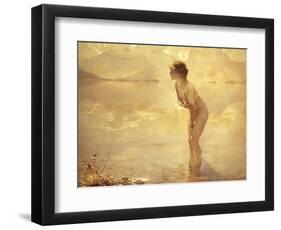 Chabas: September Morn-Paul Chabas-Framed Premium Giclee Print