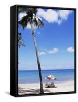 Chac Beach, Near Castries, St. Lucia, Windward Islands, West Indies, Caribbean, Central America-Yadid Levy-Framed Stretched Canvas