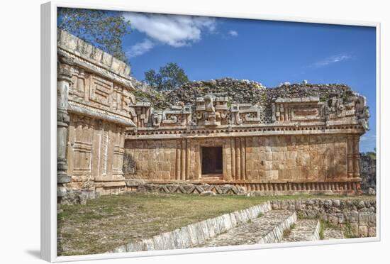 Chac Mask (Rain God), the Palace, Labna, Mayan Ruins, Yucatan, Mexico, North America-Richard Maschmeyer-Framed Photographic Print