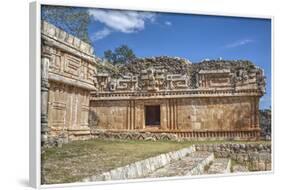 Chac Mask (Rain God), the Palace, Labna, Mayan Ruins, Yucatan, Mexico, North America-Richard Maschmeyer-Framed Photographic Print