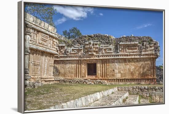 Chac Mask (Rain God), the Palace, Labna, Mayan Ruins, Yucatan, Mexico, North America-Richard Maschmeyer-Framed Photographic Print