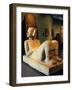 Chac-Mool Statue Originating from the Temple of the Planet Venus, Chichen Itza-null-Framed Giclee Print