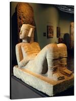 Chac-Mool Statue Originating from the Temple of the Planet Venus, Chichen Itza-null-Stretched Canvas