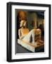 Chac-Mool Statue Originating from the Temple of the Planet Venus, Chichen Itza-null-Framed Giclee Print