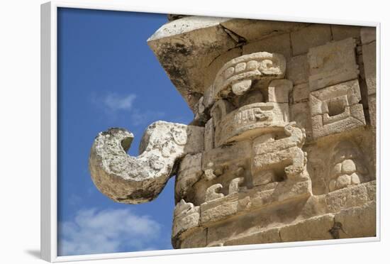 Chac Rain God Mask, the Church (La Iglesia), Chichen Itza, Yucatan, Mexico, North America-Richard Maschmeyer-Framed Photographic Print