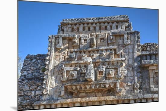 Chac Rain God Mask, the Palace, Xlapak, Mayan Archaeological Site, Yucatan, Mexico, North America-Richard Maschmeyer-Mounted Photographic Print