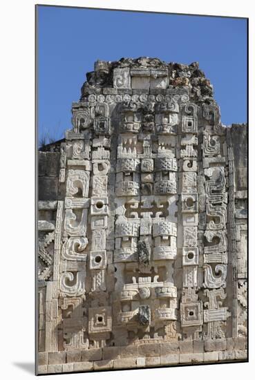 Chac Rain God Masks, Nuns Quadrangle, Uxmal-Richard Maschmeyer-Mounted Photographic Print