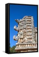 Chac Rain God Masks, the Palace, Xlapak, Mayan Archaeological Site, Yucatan, Mexico, North America-Richard Maschmeyer-Framed Stretched Canvas