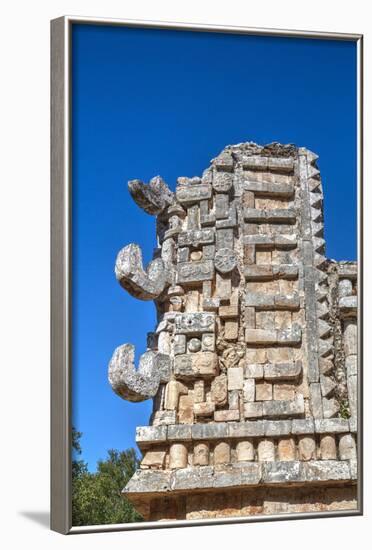 Chac Rain God Masks, the Palace, Xlapak, Mayan Archaeological Site, Yucatan, Mexico, North America-Richard Maschmeyer-Framed Photographic Print