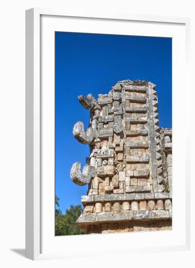 Chac Rain God Masks, the Palace, Xlapak, Mayan Archaeological Site, Yucatan, Mexico, North America-Richard Maschmeyer-Framed Photographic Print