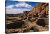 Chaco Ruins in the Chaco Culture Nat'l Historic Park, UNESCO World Heritage Site, New Mexico, USA-Michael Runkel-Stretched Canvas