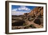 Chaco Ruins in the Chaco Culture Nat'l Historic Park, UNESCO World Heritage Site, New Mexico, USA-Michael Runkel-Framed Photographic Print