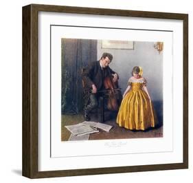 Chaconne Cellist and a Girl-Douglas Adams-Framed Collectable Print