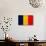 Chad Flag Design with Wood Patterning - Flags of the World Series-Philippe Hugonnard-Art Print displayed on a wall