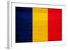 Chad Flag Design with Wood Patterning - Flags of the World Series-Philippe Hugonnard-Framed Art Print