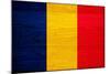 Chad Flag Design with Wood Patterning - Flags of the World Series-Philippe Hugonnard-Mounted Art Print
