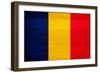 Chad Flag Design with Wood Patterning - Flags of the World Series-Philippe Hugonnard-Framed Art Print