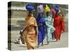 Chadian Refugees Walk Inside a Refugee Camp at the Border Town of Kousseri, Cameroon-null-Stretched Canvas