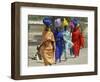 Chadian Refugees Walk Inside a Refugee Camp at the Border Town of Kousseri, Cameroon-null-Framed Photographic Print