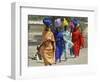 Chadian Refugees Walk Inside a Refugee Camp at the Border Town of Kousseri, Cameroon-null-Framed Photographic Print