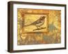 Chaffinch on Golden Background-Maria Rytova-Framed Giclee Print