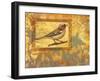 Chaffinch on Golden Background-Maria Rytova-Framed Giclee Print