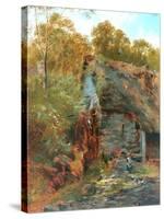 Chagford Mill, Devon-John Syer-Stretched Canvas