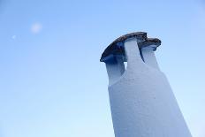 Santorini Greece. White Town on the Rocks by the Sea.-chagin-Photographic Print