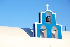 Santorini Greece. White Town on the Rocks by the Sea.-chagin-Photographic Print