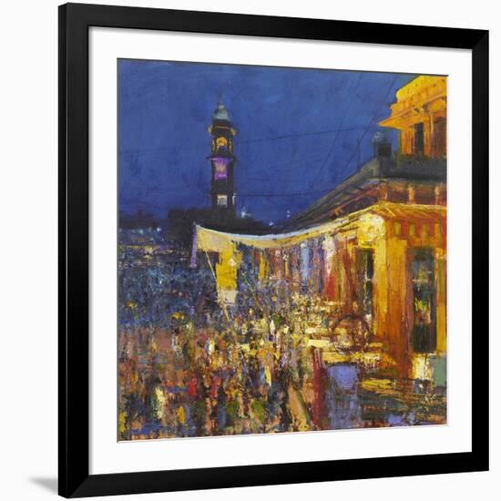 Chai Cafe in Clock Tower Square, Jodphur, 2017-Andrew Gifford-Framed Giclee Print