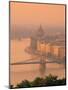 Chain Bridge and Danube River, Budapest, Hungary-Jon Arnold-Mounted Photographic Print